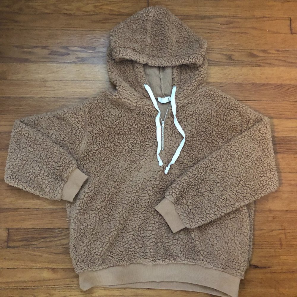Fantastic Fawn Brand - Faux Sherpa Hoodie - Size Medium